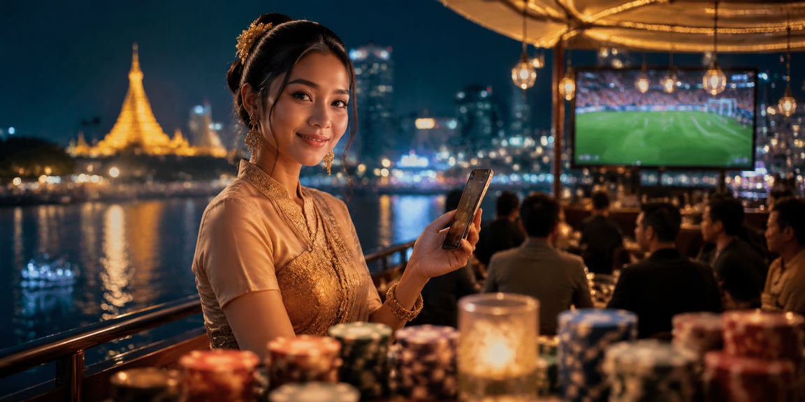 မြန်မာနိုင်ငံသားများ အားကစားလောင်းကစားများကို စိတ်ဝင်စားနေနေသော ပုံရိပ်